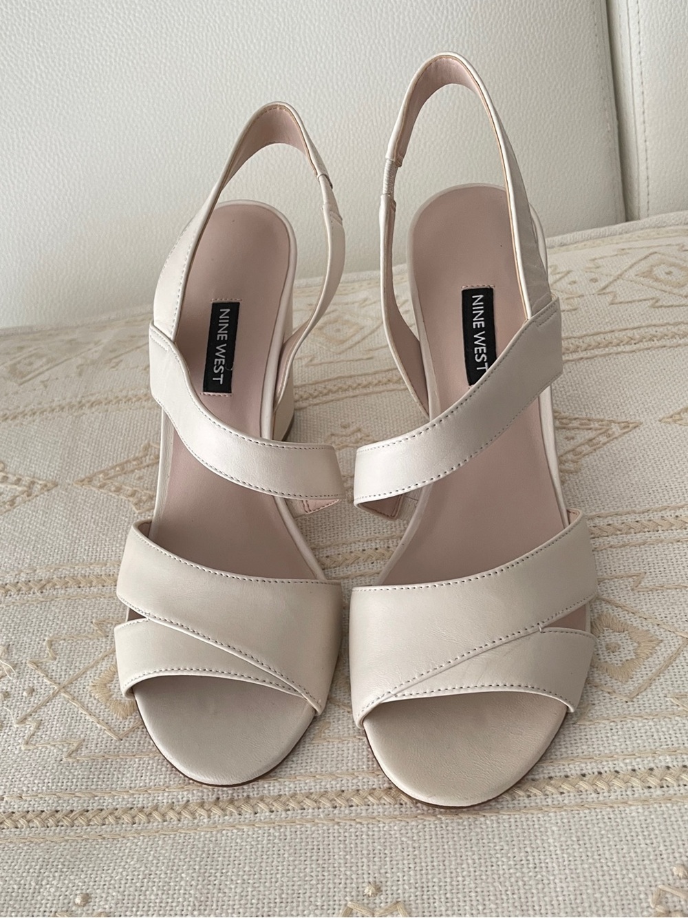 Nine West Strappy Block Heel Sandals, SIze 9 1/2